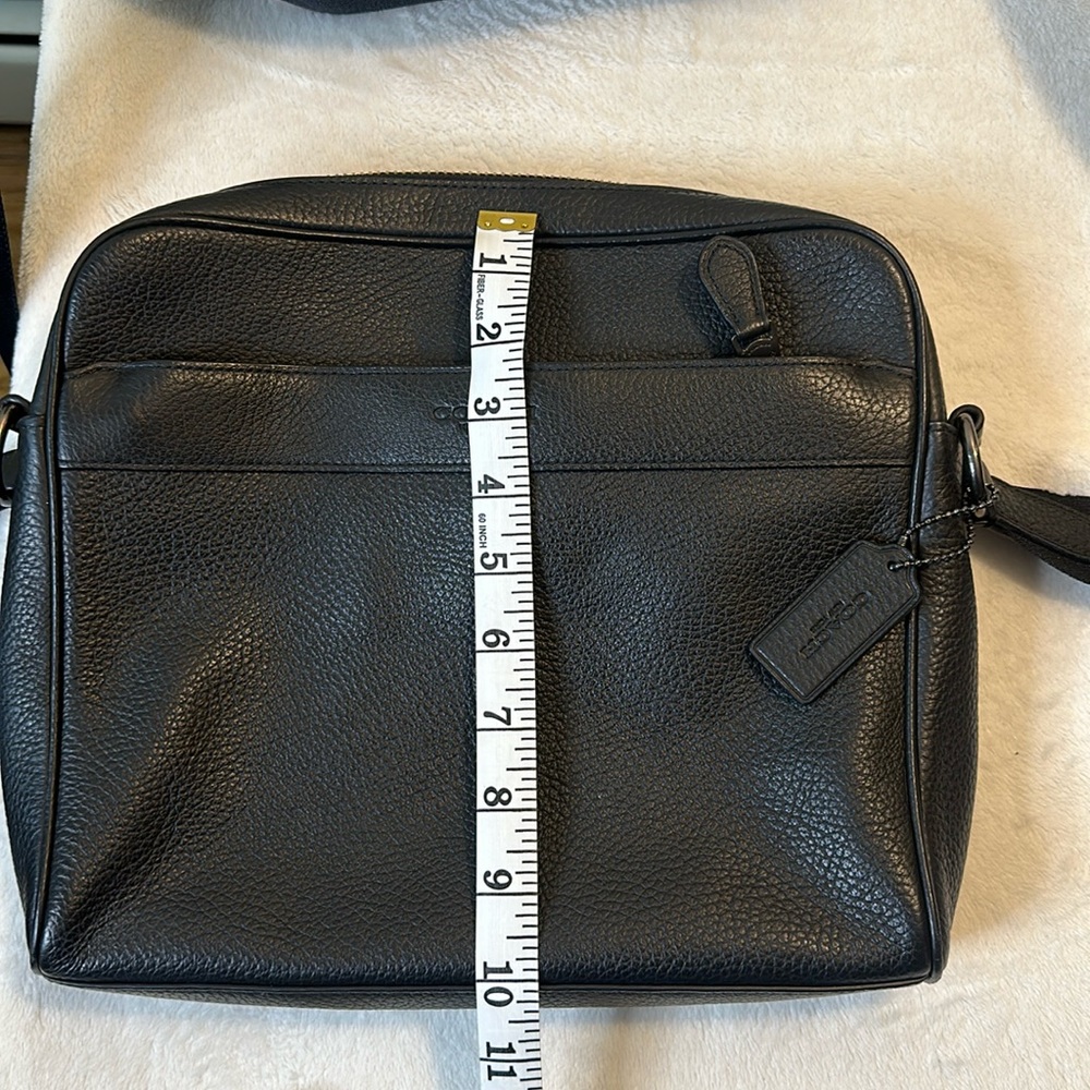 Coach leather messenger bag